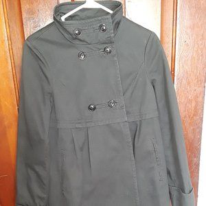 NWOT J. PETERMAN Charcoal Gray Cotton Coat
